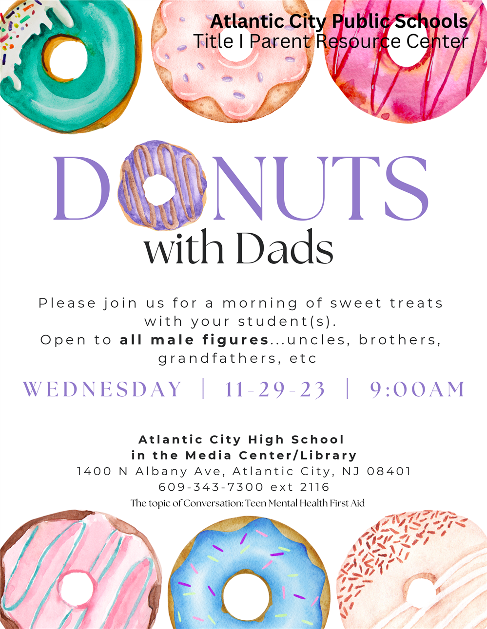  Donuts with Dad Flyer